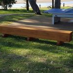 Bridge Timber Seat — Australian-made Furniture In Woolgoolga, NSW